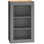 Cut-for-Glass Wall Cabinet with Single Door in Graphite