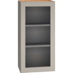 Cut-for-Glass Wall Cabinet with Single Door in Mineral