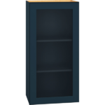 Cut-for-Glass Wall Cabinet with Single Door in Admiral