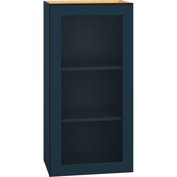 Cut-for-Glass Wall Cabinet with Single Door in Admiral