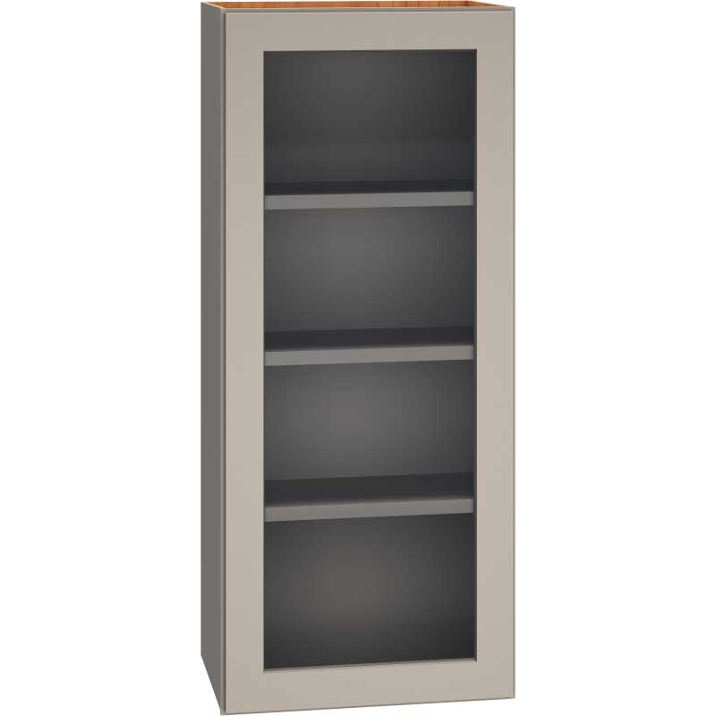 Cut-for-Glass Wall Cabinet with Single Door in Mineral