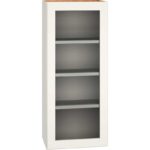 Cut-for-Glass Wall Cabinet with Single Door in Snow