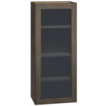 Cut-for-Glass Wall Cabinet with Single Door in Beachwood