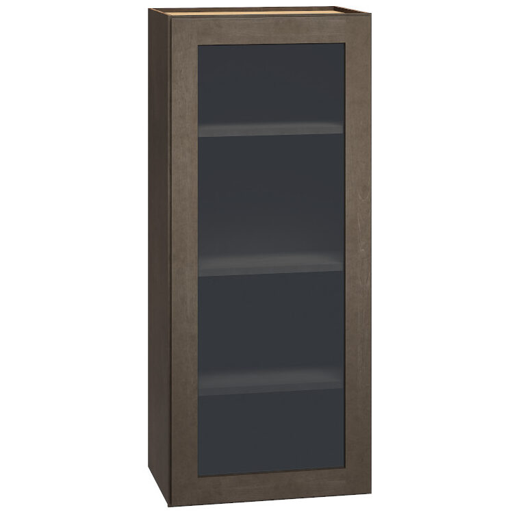 Cut-for-Glass Wall Cabinet with Single Door in Beachwood