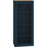 Cut-for-Glass Wall Cabinet with Single Door in Admiral