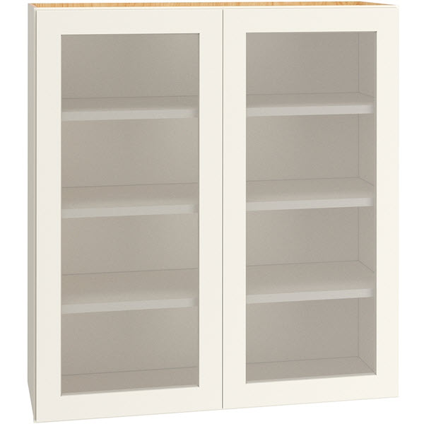 36″ x 39″ Cut-for-Glass Wall Cabinet with Double Doors