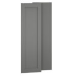 Wall Cabinet End Decorative Door Panel Kit in Omni Graphite